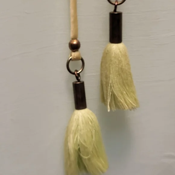 Blank London Pale Green and Yellow Sheer Embroidered Peasant Blouse - Size XS - Picture 6 of 11